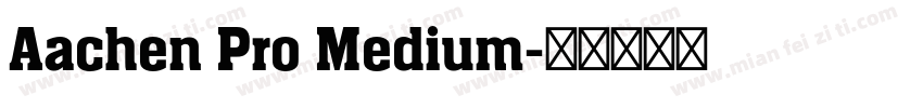 Aachen Pro Medium字体转换
